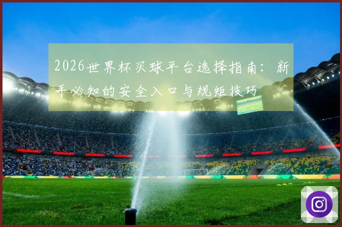 2026世界杯买球平台选择指南：新手必知的安全入口与规矩技巧