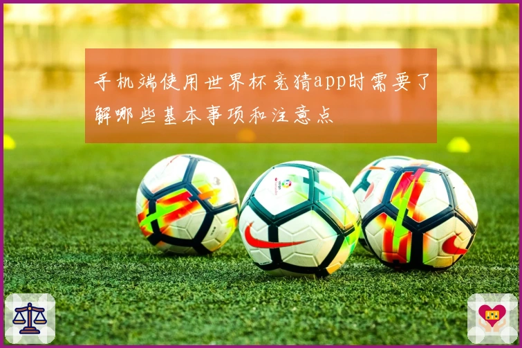 手机端使用世界杯竞猜app时需要了解哪些基本事项和注意点