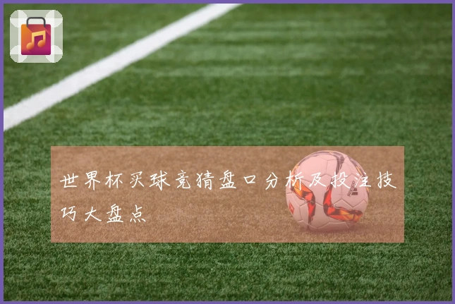 世界杯买球竞猜盘口分析及投注技巧大盘点