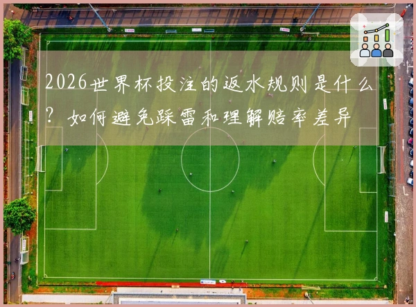 2026世界杯投注的返水规则是什么?如何避免踩雷和理解赔率差异